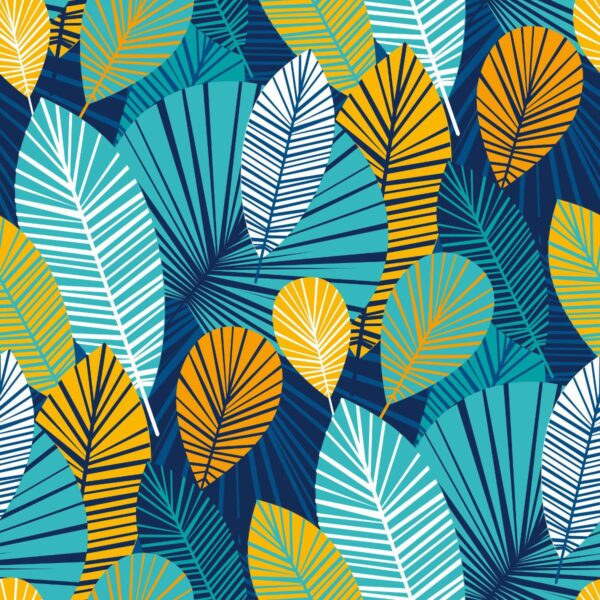 Peinture murale Motif de feuilles