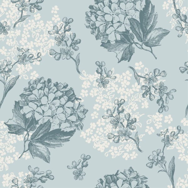 Sticker mural Fleurs d'hortensia
