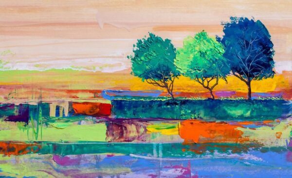 Peinture murale Paysage à l'huile