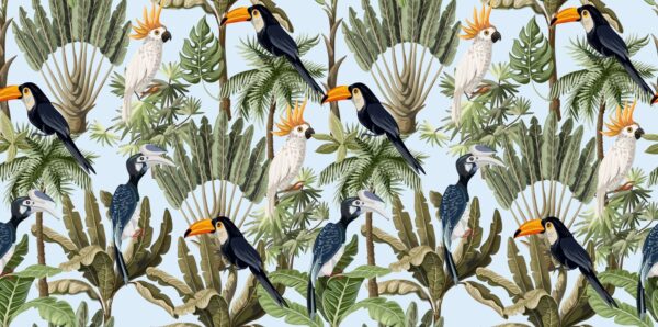 Sticker mural Oiseaux Tropicaux