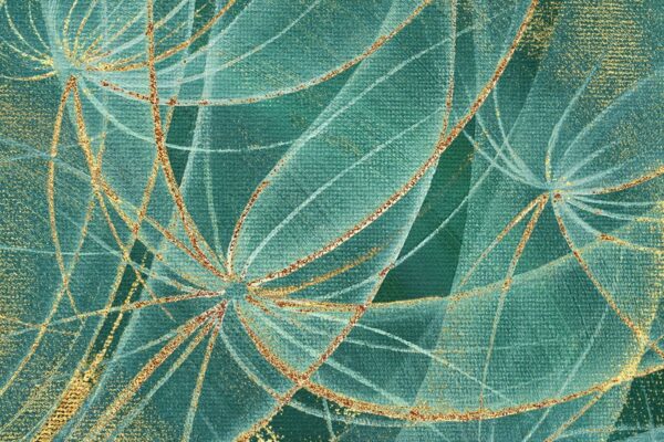 Peinture murale Fils d'or
