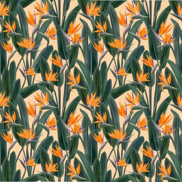 Sticker mural Fleurs Exotiques