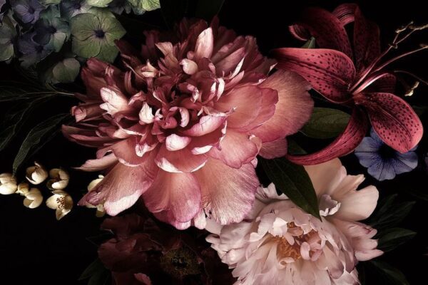 Peinture murale Fond floral