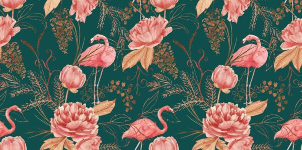 Peinture murale Flamboyant d'or
