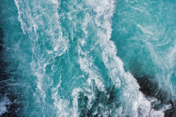 Peinture murale Vagues verticales
