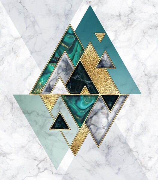 Peinture murale Motif triangulaire