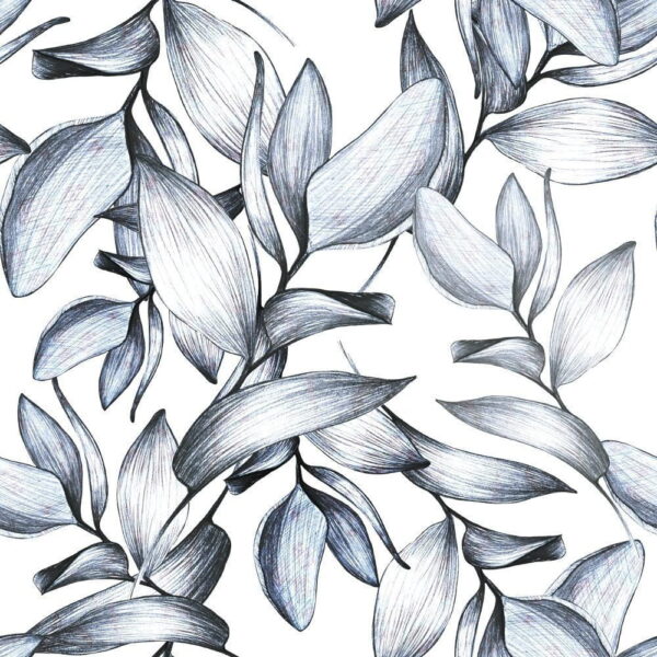 Peinture murale Croquis de feuilles