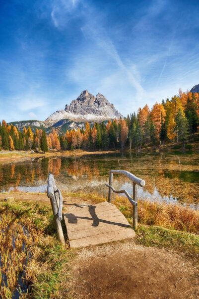 Peinture murale Dolomites d'automne