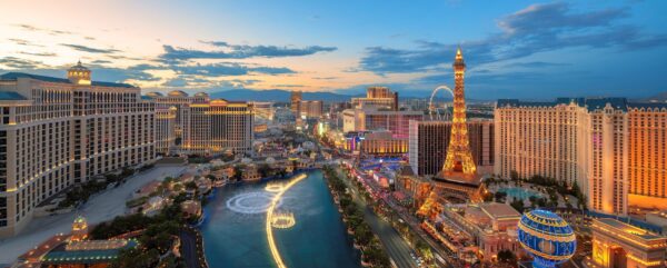 Papier peint Vegas lueur
