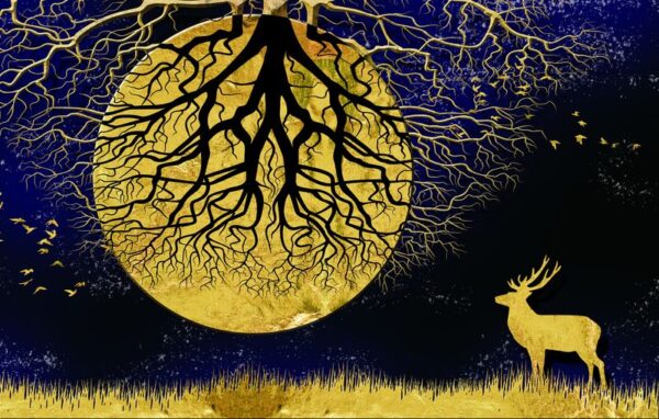 Poster XXL Nuit dorée