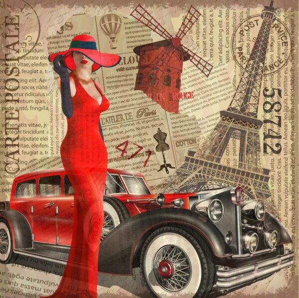 Poster XXL Paris Carte Postale