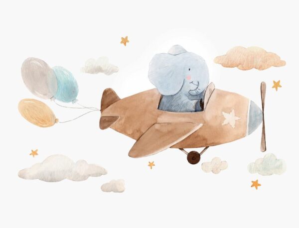 Poster XXL Éléphant volant