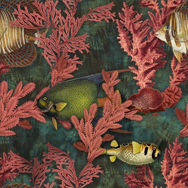 Peinture murale Aquarium rouge