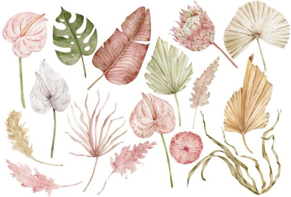 Peinture murale Plantes sèches