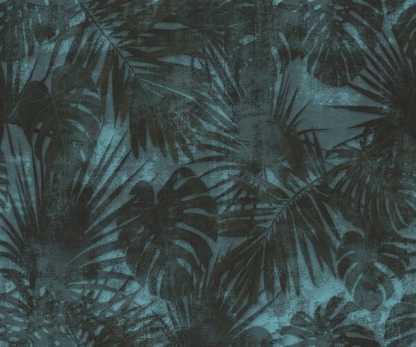 Peinture murale Bleu Végétal