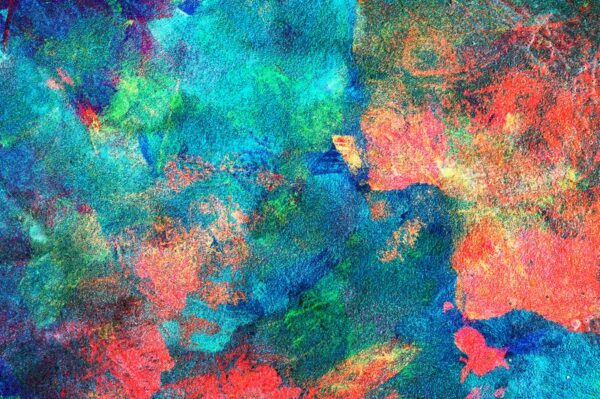 Peinture murale Taches d'arc-en-ciel