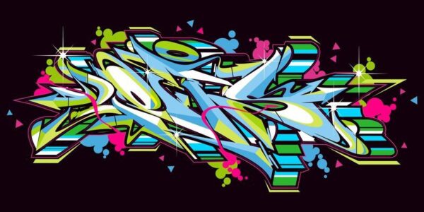 Sticker mural Lettres abstraites
