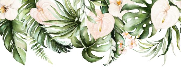 Peinture murale Anthurium fleur