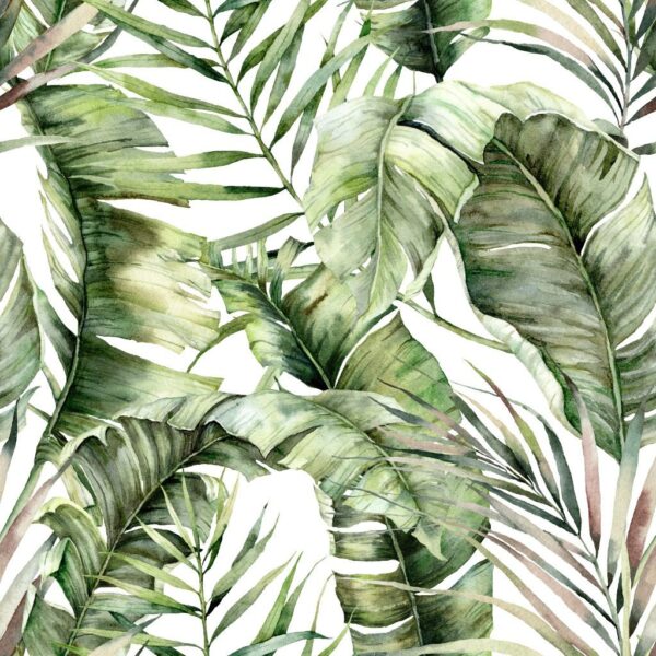 Peinture murale Jungle verte