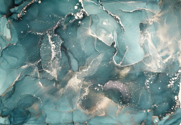 Peinture murale Vagues d'argent
