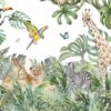 Peinture murale Animaux de la jungle