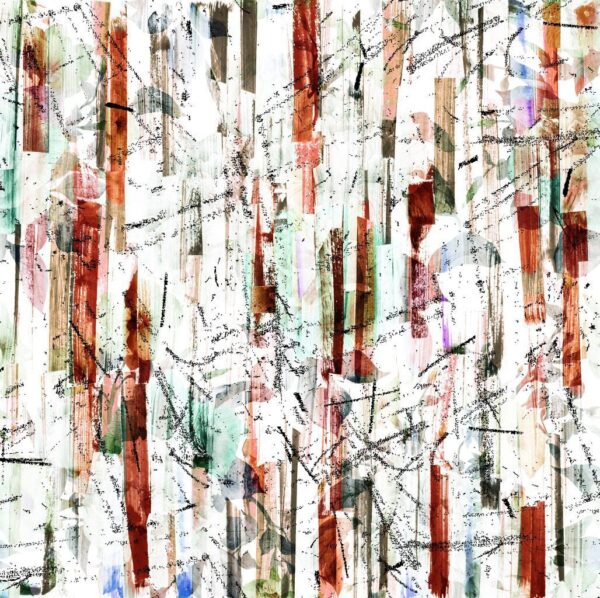 Peinture murale Rayures verticales