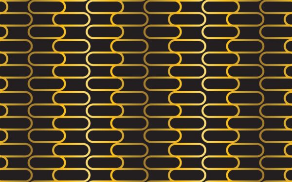 Peinture murale Ornement d'or