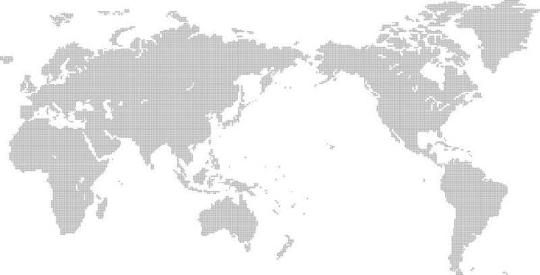 Peinture murale Carte du monde