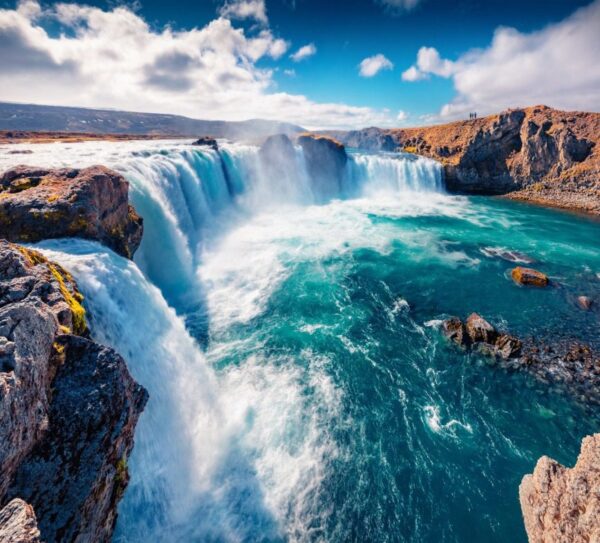 Peinture murale Cascade nordique