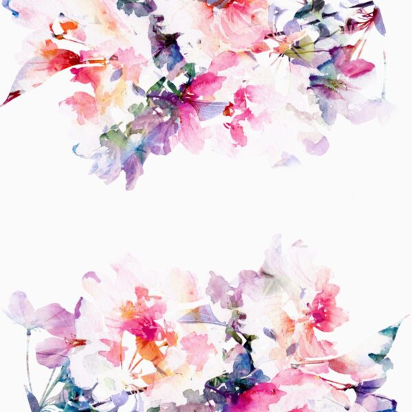 Peinture murale Aquarelle blanche