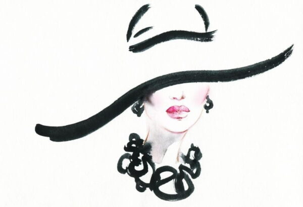 Peinture murale Belle dame