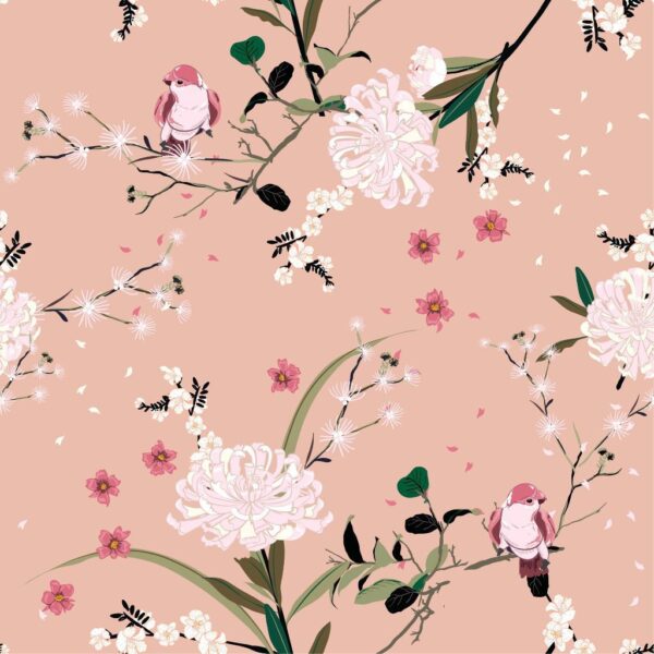 Peinture murale Jardin oriental