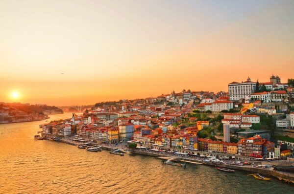 Peinture murale Porto coloré