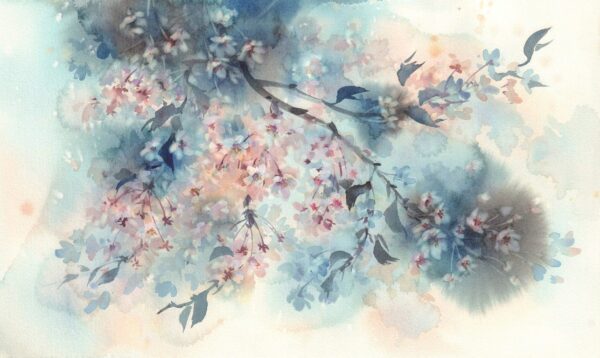 Peinture murale Fleur de Sakura