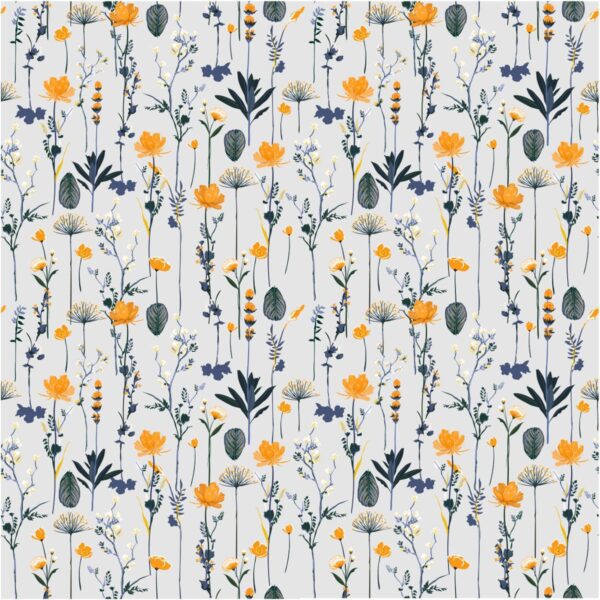 Peinture murale Fleurs de jardin