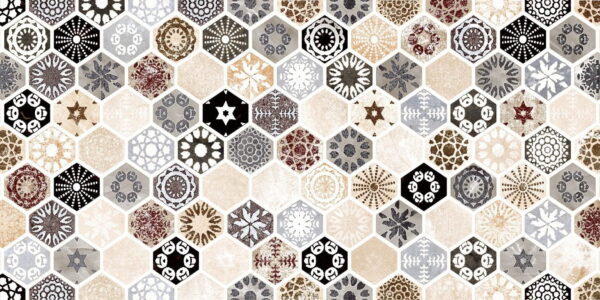 Peinture murale Carreaux à motifs