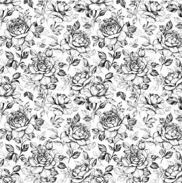 Papiers peints dessin de roses