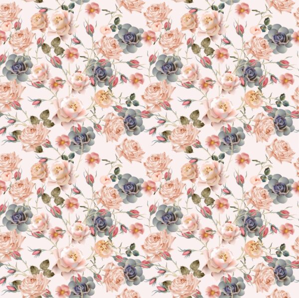 Sticker mural Roses Pastel
