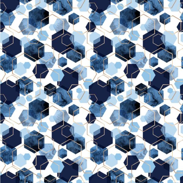 Peinture murale Mêmes hexagones