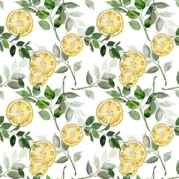 Peinture murale Tranches de citron