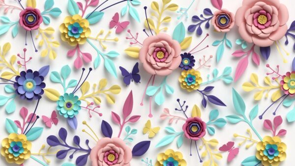 Papiers peints Bouquets 3D