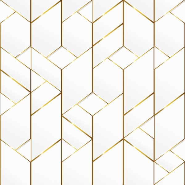 Peinture murale Mosaïque d'or