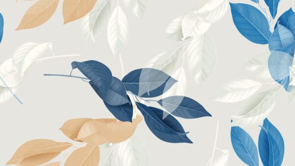 Sticker mural Fond de Feuilles