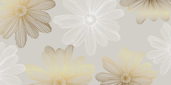 Peinture murale Fleurs Luxueuses