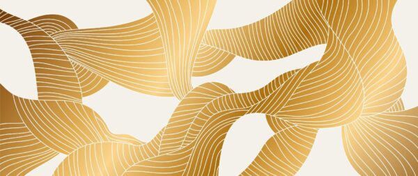 Peinture murale Lueur d'or