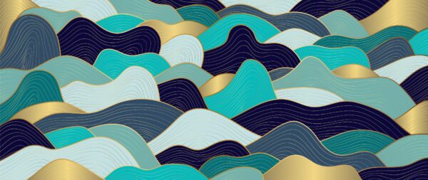Papier peint Vagues vectorielles