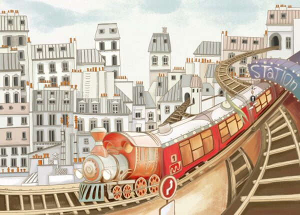 Poster XXL Train joyeux