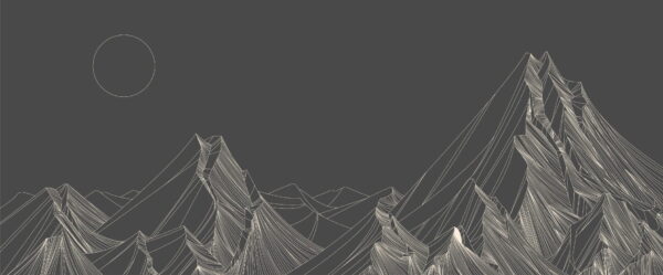 Poster XXL Ligne de montagnes