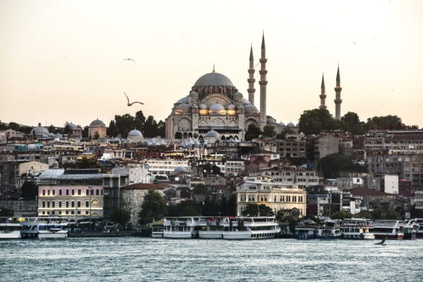 Peinture murale Vue d'Istanbul