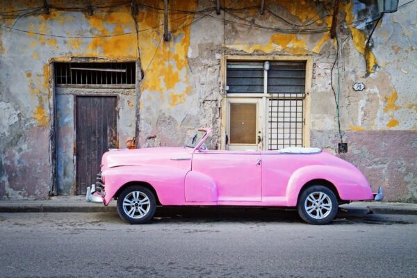 Peinture murale Voiture classique